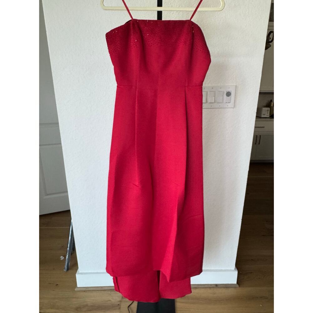 Sachin & Babi || Blake Cherry Red Gown - Picture 5 of 9